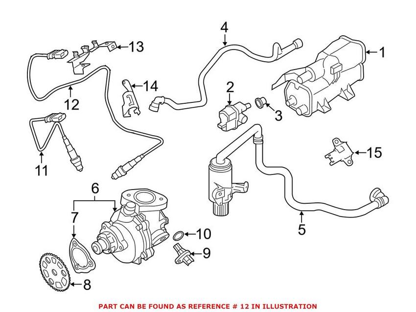 BMW Oxygen Sensor - Rear 11787601911